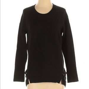 GENERATION LOVE Ribbed Leather Detail Sweater